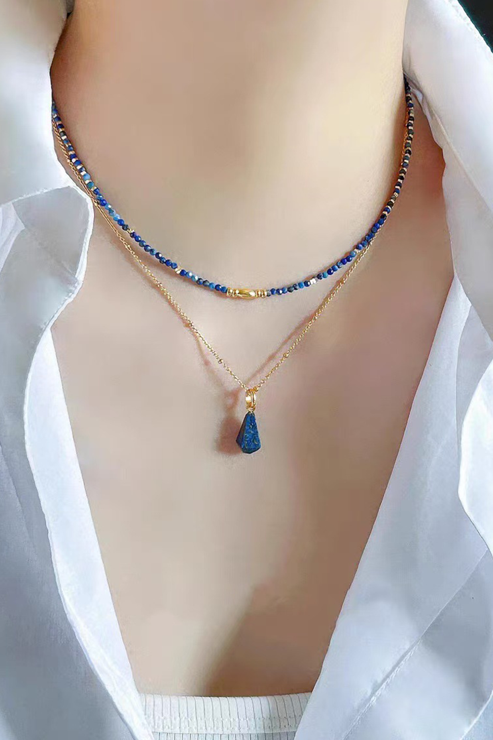 Gemstone Teardrop Necklaces